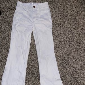 Size 2 white flare jeans from Lauren Conrad.